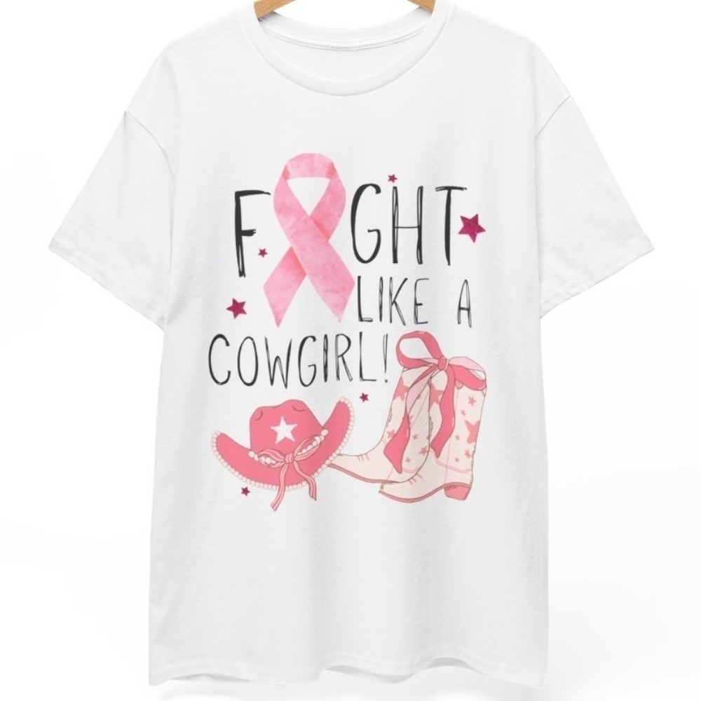 Short Sleeve Unisex Tee: Fight Like a Cowgirl​